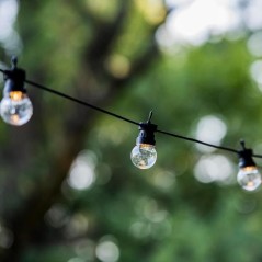 PARTY CLEAR SOLAR Guirlande lumineuse solaire - 10 globes transparents