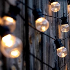 PARTY CLEAR SOLAR Guirlande lumineuse solaire - 10 globes transparents