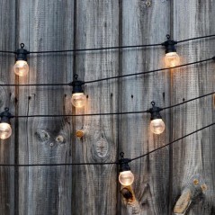 PARTY CLEAR SOLAR Guirlande lumineuse solaire - 10 globes transparents