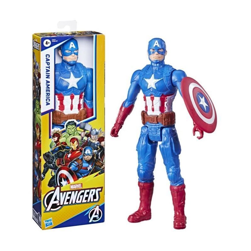 Figurine Captain America 30 cm, jouet Avengers Titan Hero Series pour Figurine Captain America 30 cm, jouet Avengers Titan Hero Series pour