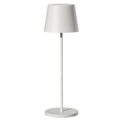 Lampe de table sans fil - LUMISKY - KELLY WHITE - Aluminium blanc - LE