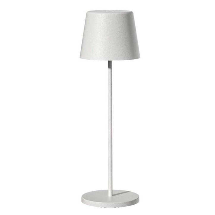 Lampe de table sans fil - LUMISKY - KELLY WHITE - Aluminium blanc - LED blanc dimmable - Rechargeable - H38 cm Lampe de table sans fil - LUMISKY - KELLY WHITE - Aluminium blanc - LED blanc dimmable - Rechargeable - H38 cm