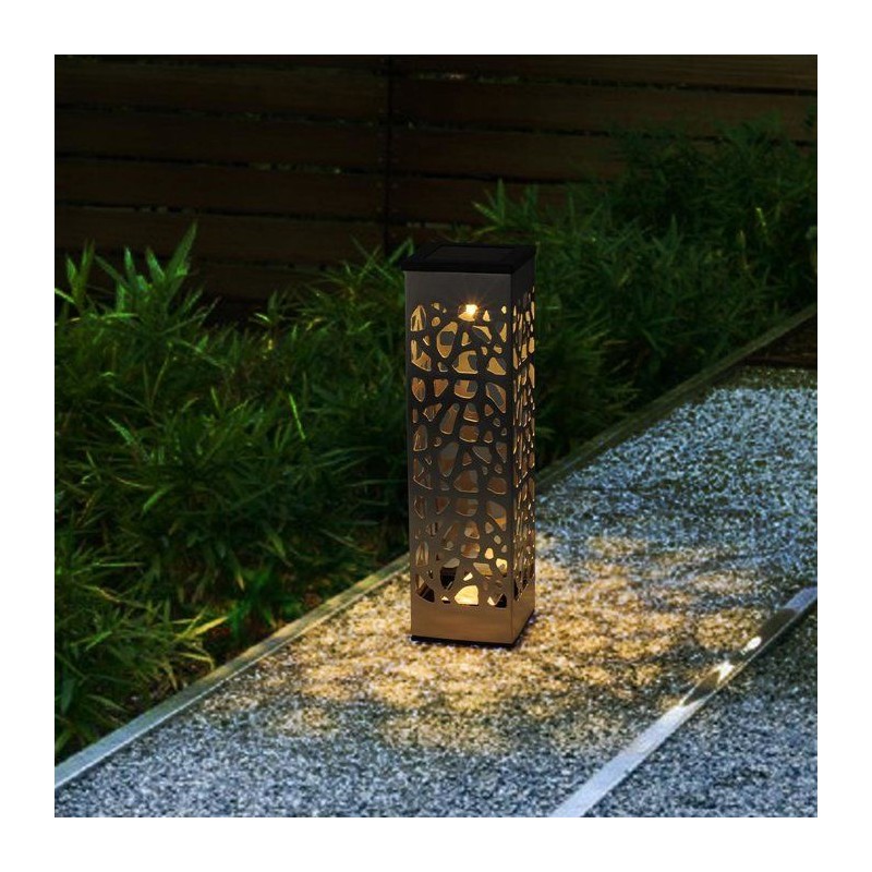 Lot 3 balises solaires - LUMISKY - ORGANIC INOX - LED blanc chaud - In