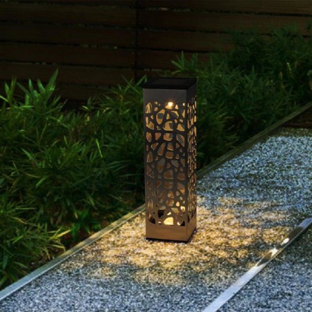 Lot 3 balises solaires - LUMISKY - ORGANIC INOX - LED blanc chaud - In