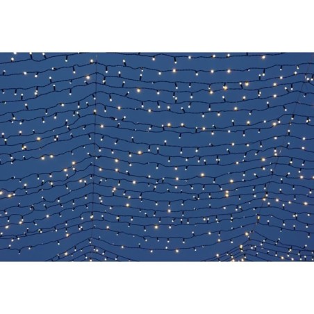 Guirlande lumineuse solaire Yogy Solar - LUMI JARDIN - 200 LED - 1700 cm - Blanc chaud