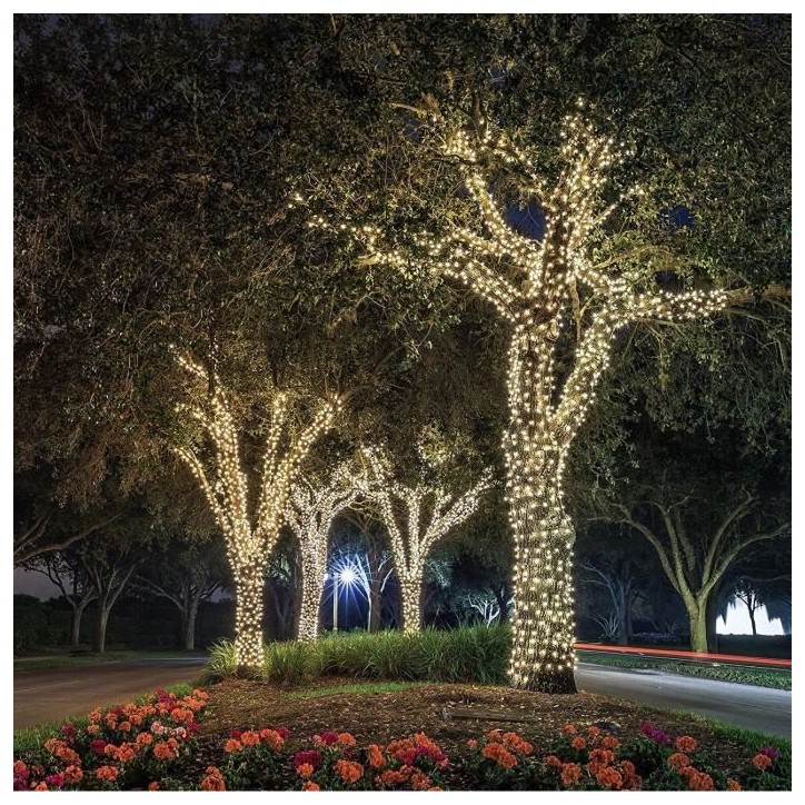 Guirlande lumineuse solaire Yogy Solar - LUMI JARDIN - 200 LED - 1700 cm - Blanc chaud Guirlande lumineuse solaire Yogy Solar - LUMI JARDIN - 200 LED - 1700 cm - Blanc chaud