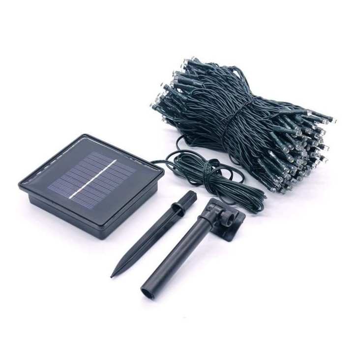 Guirlande lumineuse solaire Yogy Solar - LUMI JARDIN - 200 LED - 1700 cm - Blanc chaud Guirlande lumineuse solaire Yogy Solar - LUMI JARDIN - 200 LED - 1700 cm - Blanc chaud