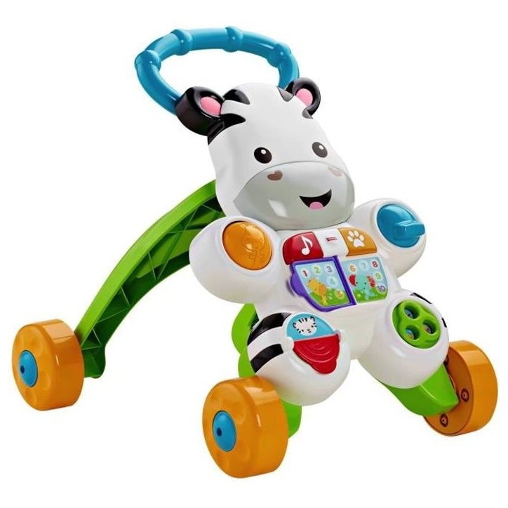 Fisher-Price - Mon Trotteur Zebre Parlant - Trotteur bébé - 6 mois et + DLD96 Fisher-Price - Mon Trotteur Zebre Parlant - Trotteur bébé - 6 mois et + DLD96