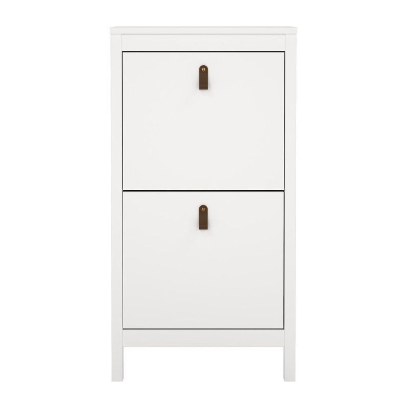 Meuble a chaussures - MADRID - Blanc - 8 paires - 53,8 x 24,6 x 102,9