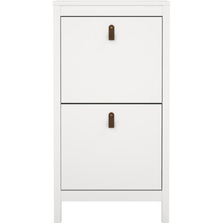 Meuble a chaussures - MADRID - Blanc - 8 paires - 53,8 x 24,6 x 102,9