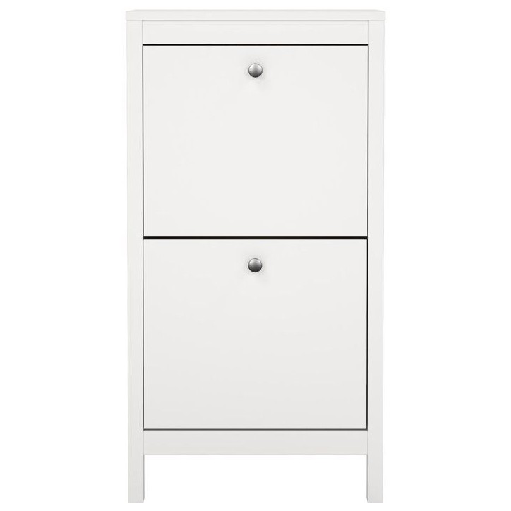 Meuble a chaussures - MADRID - Blanc - 8 paires - 53,8 x 24,6 x 102,9 cm Meuble a chaussures - MADRID - Blanc - 8 paires - 53,8 x 24,6 x 102,9 cm