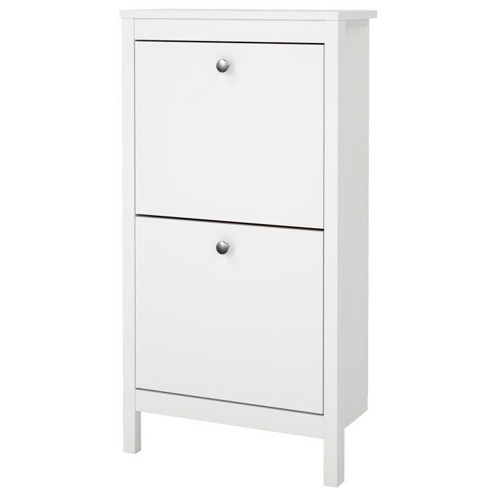 Meuble a chaussures - MADRID - Blanc - 8 paires - 53,8 x 24,6 x 102,9 cm Meuble a chaussures - MADRID - Blanc - 8 paires - 53,8 x 24,6 x 102,9 cm