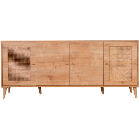 Buffet - HAZERAN - 4 portes - 180 x 81 x 41 cm - Chene