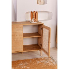 Buffet - HAZERAN - 4 portes - 180 x 81 x 41 cm - Chene