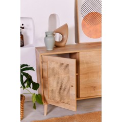 Buffet - HAZERAN - 4 portes - 180 x 81 x 41 cm - Chene