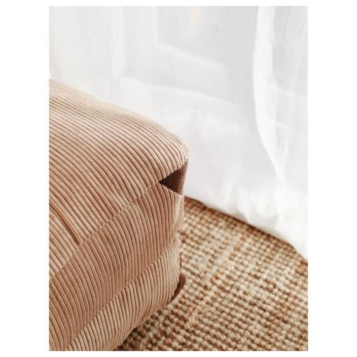 Canapé lit - 1 place - FOLD - Velours côtelé Camel - 80 x 70 x 60 cm Canapé lit - 1 place - FOLD - Velours côtelé Camel - 80 x 70 x 60 cm