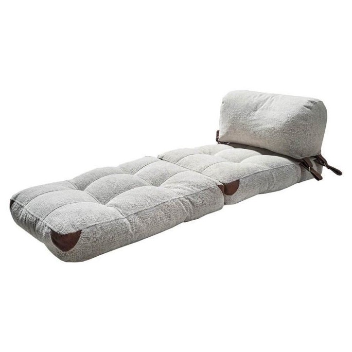 Canapé lit - 1 place - FOLD - Teddy Gris - 80 x 70 x 60 cm Canapé lit - 1 place - FOLD - Teddy Gris - 80 x 70 x 60 cm