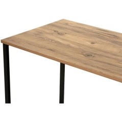 Bureau d'étude moderne avec pieds en métal - TWIN - Pin atlantique /