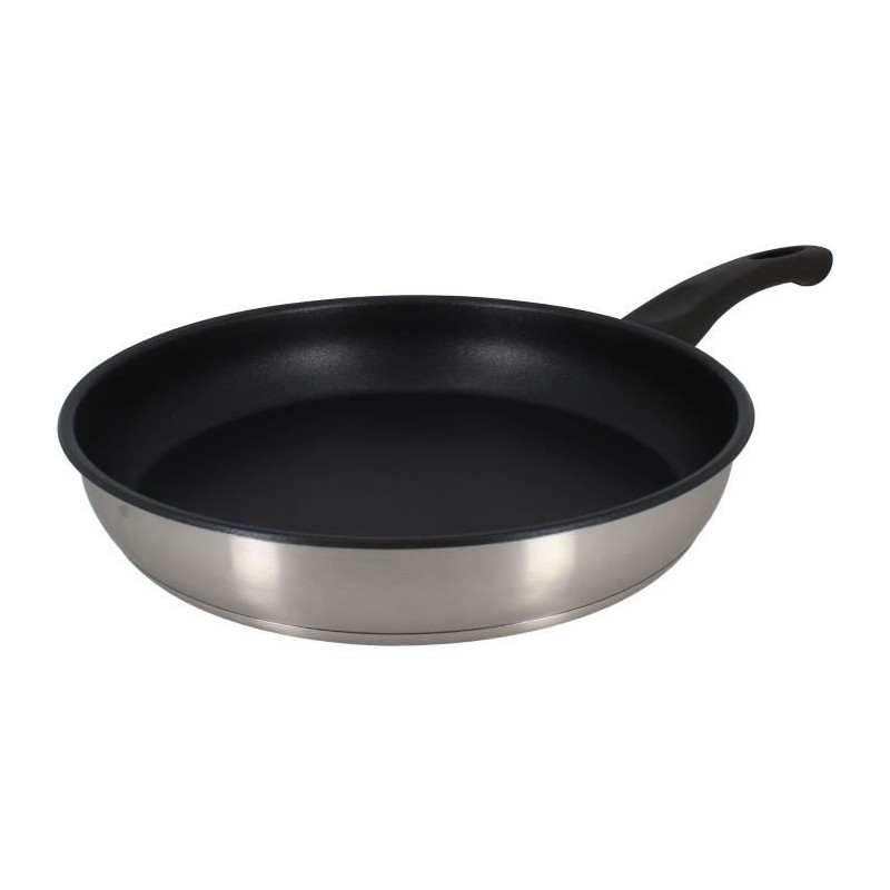 Poele - MENASTYL - 6020246 - En acier inoxydable - 24 cm - Tous feux d