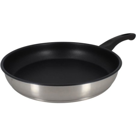 Poele - MENASTYL - 6020246 - En acier inoxydable - 24 cm - Tous feux d