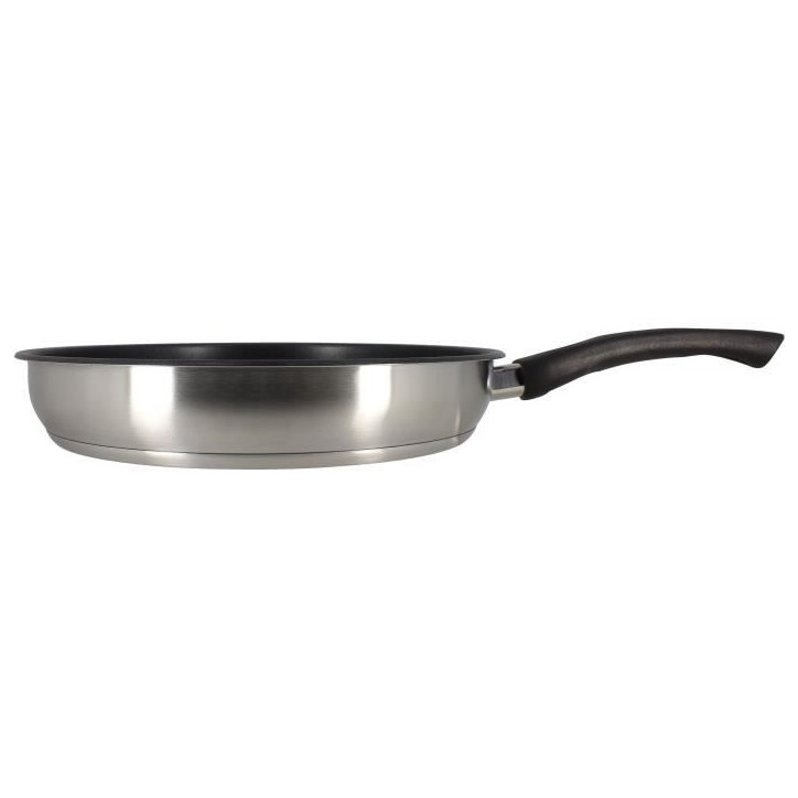 Poele - MENASTYL - 6020246 - En acier inoxydable - 24 cm - Tous feux dont induction