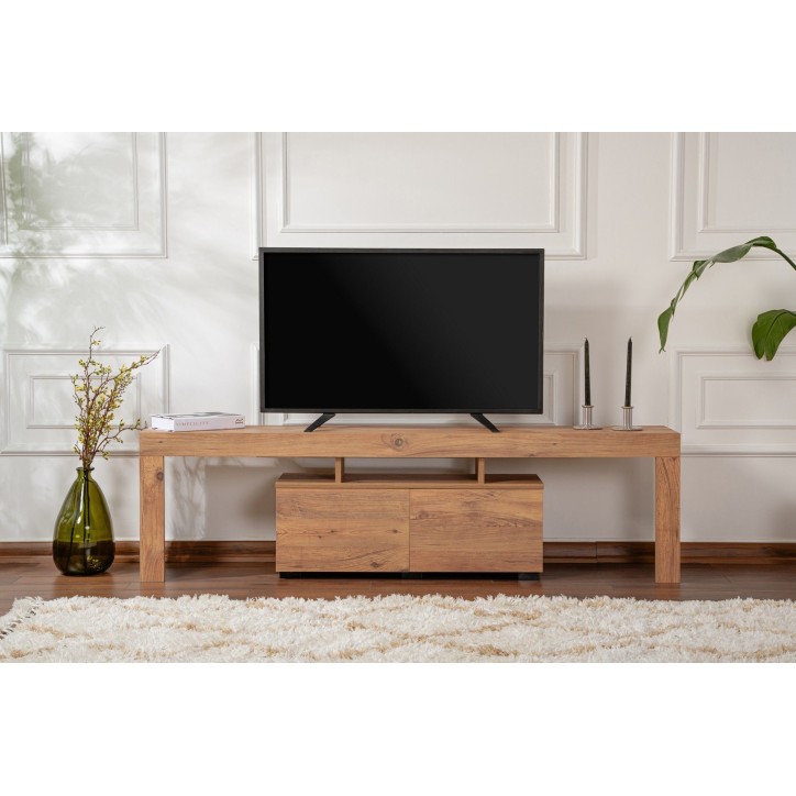 Meuble TV - ENCLAVE - Pin atlantique - 180 x 50 x 31 cm Meuble TV - ENCLAVE - Pin atlantique - 180 x 50 x 31 cm