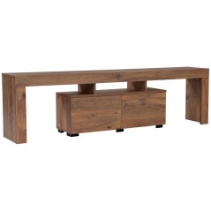 Meuble TV - ENCLAVE - Pin atlantique - 180 x 50 x 31 cm