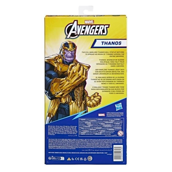 Figurine Thanos 30 cm, jouet Avengers Titan Hero Series pour enfants a partir de 4 ans, Marvel Figurine Thanos 30 cm, jouet Avengers Titan Hero Series pour enfants a partir de 4 ans, Marvel