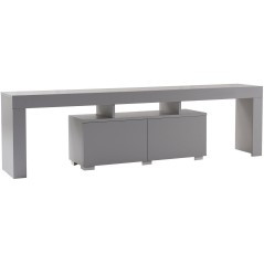 Meuble TV - ENCLAVE - Gris - 180 x 50 x 31 cm