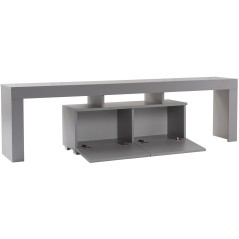 Meuble TV - ENCLAVE - Gris - 180 x 50 x 31 cm
