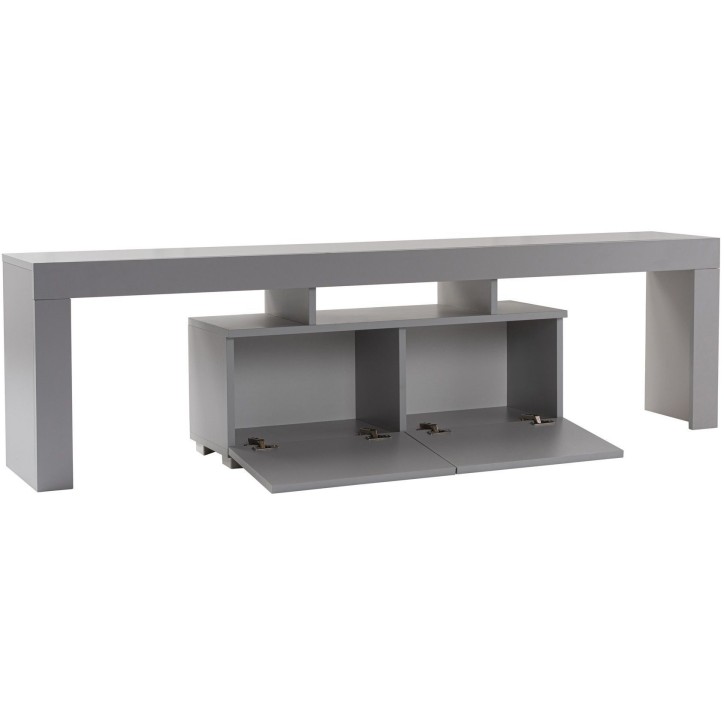 Meuble TV - ENCLAVE - Gris - 180 x 50 x 31 cm Meuble TV - ENCLAVE - Gris - 180 x 50 x 31 cm