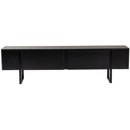 Meuble TV - SERENITY - Noir - 180 x 50 x 30 cm