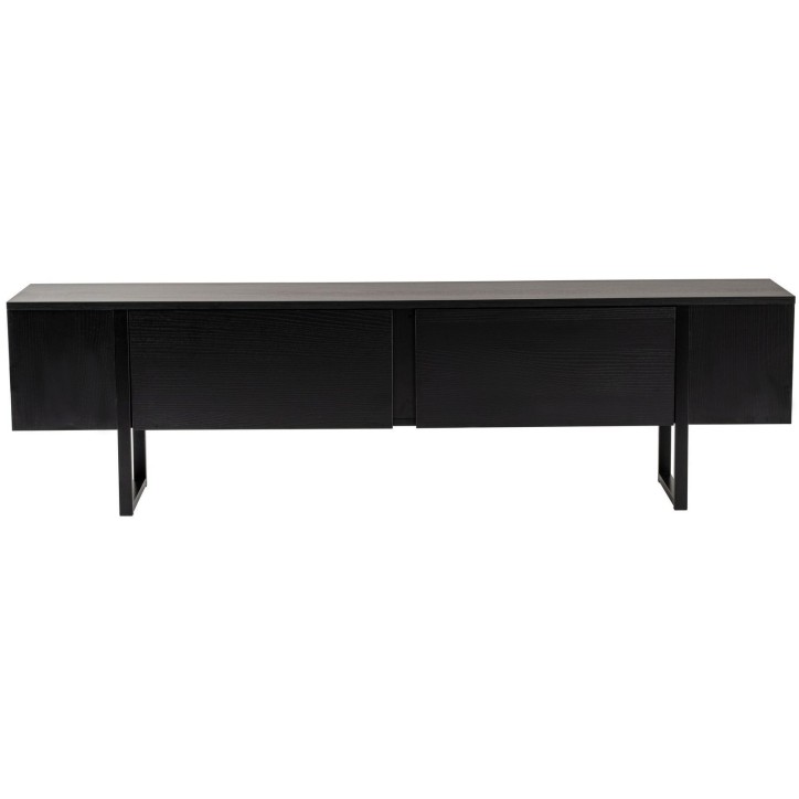 Meuble TV - SERENITY - Noir - 180 x 50 x 30 cm Meuble TV - SERENITY - Noir - 180 x 50 x 30 cm