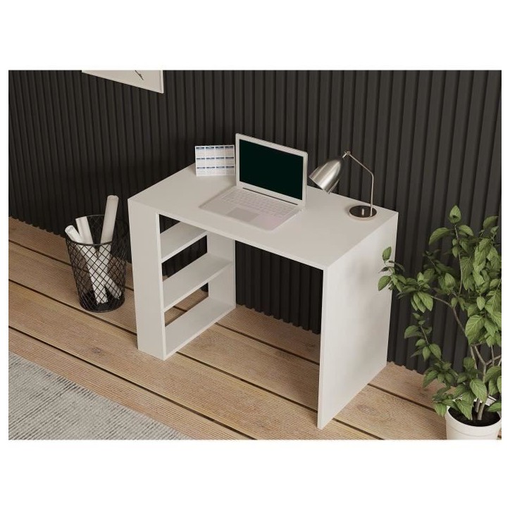 Bureau d'étude scandinave - COOL - Blanc - 90 x 70 x 50 cm Bureau d'étude scandinave - COOL - Blanc - 90 x 70 x 50 cm
