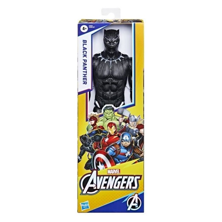 Figurine Black Panther 30 cm, jouet Avengers Titan Hero Series pour enfants a partir de 4 ans, Marvel Figurine Black Panther 30 cm, jouet Avengers Titan Hero Series pour enfants a partir de 4 ans, Marvel