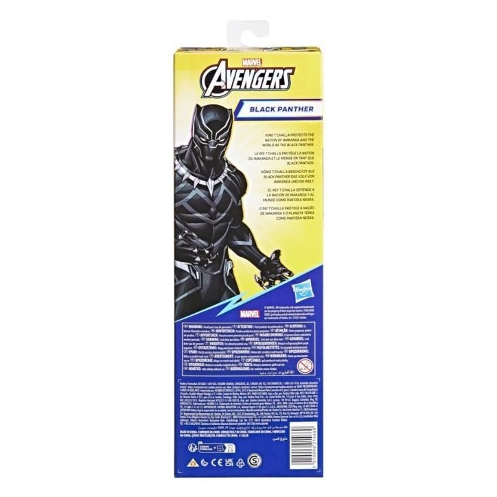 Figurine Black Panther 30 cm, jouet Avengers Titan Hero Series pour enfants a partir de 4 ans, Marvel Figurine Black Panther 30 cm, jouet Avengers Titan Hero Series pour enfants a partir de 4 ans, Marvel