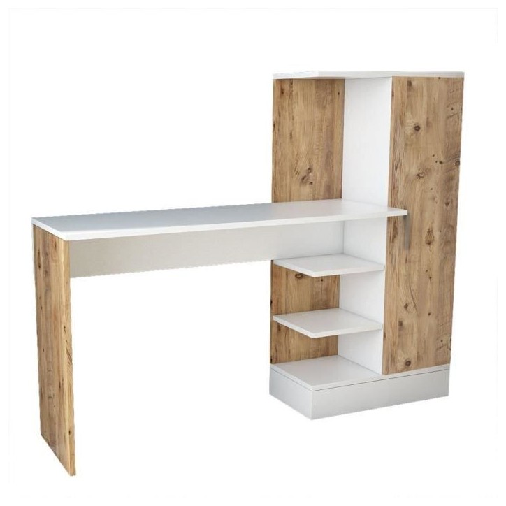 Bureau d'étude moderne - CT2 - Pin atlantique / Blanc - 152,3 x 95 x 50 cm Bureau d'étude moderne - CT2 - Pin atlantique / Blanc - 152,3 x 95 x 50 cm