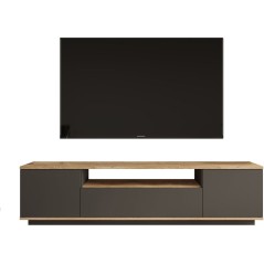 Meuble TV - FR7 - Pin atlantique / Anthracite - 180 x 45 x 45 cm