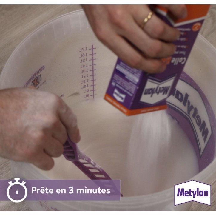 Colle pour tous papiers peints - METYLAN - Max - Paquet de 200g Colle pour tous papiers peints - METYLAN - Max - Paquet de 200g