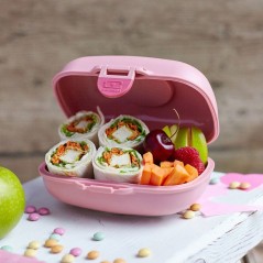 Boîte a Goûter - MONBENTO - Snack box hermétique - MB Gram Rose Blu
