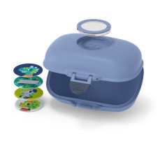 Boîte a Goûter - MONBENTO - Snack box hermétique - MB Gram Bleu infinity