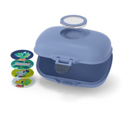 Boîte a Goûter - MONBENTO - Snack box hermétique - MB Gram Bleu infinity