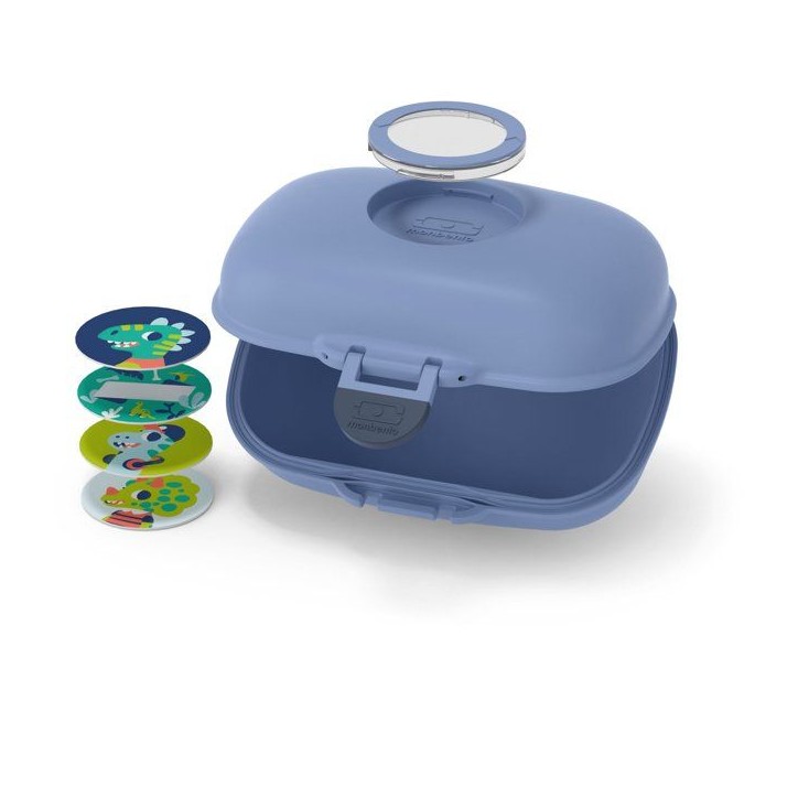 Boîte a Goûter - MONBENTO - Snack box hermétique - MB Gram Bleu infinity Boîte a Goûter - MONBENTO - Snack box hermétique - MB Gram Bleu infinity