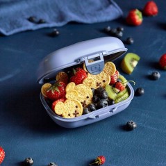 Boîte a Goûter - MONBENTO - Snack box hermétique - MB Gram Bleu inf