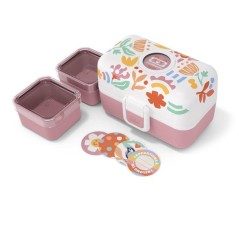 Lunch Box Enfant - MONBENTO - 3 Compartiments - Sans BPA - MB Tresor P