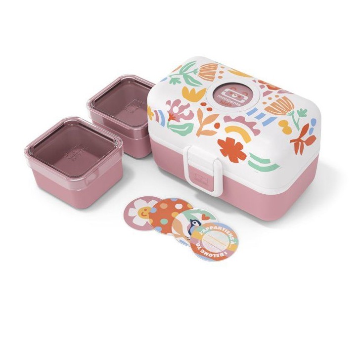 Lunch Box Enfant - MONBENTO - 3 Compartiments - Sans BPA - MB Tresor Papercut