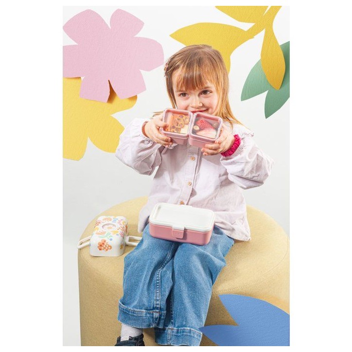 Lunch Box Enfant - MONBENTO - 3 Compartiments - Sans BPA - MB Tresor Papercut