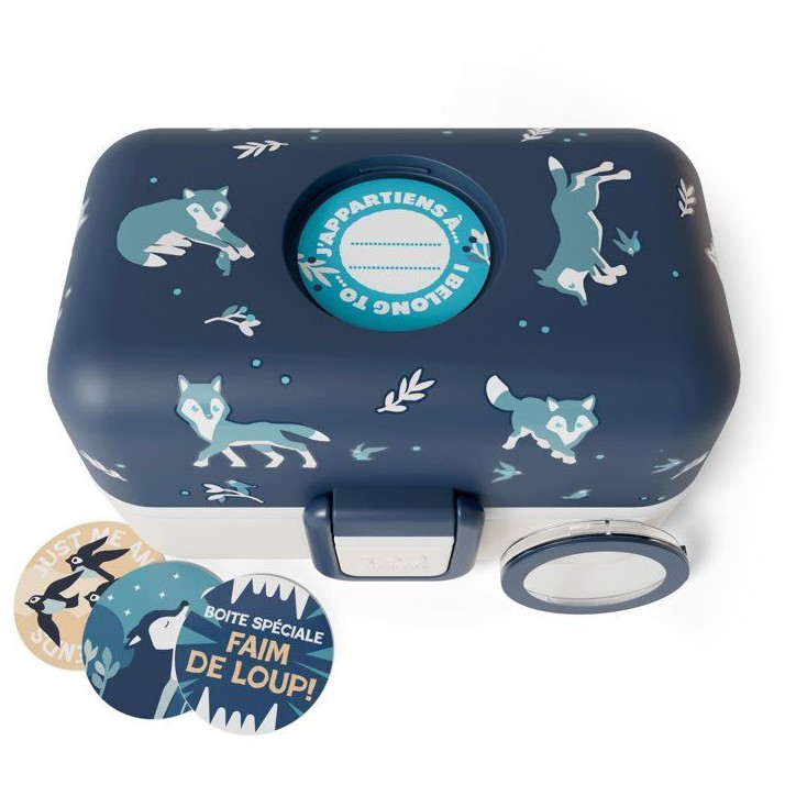 Lunch Box Enfant - MONBENTO - 3 Compartiments - Sans BPA - MB Tresor Wolf Lunch Box Enfant - MONBENTO - 3 Compartiments - Sans BPA - MB Tresor Wolf