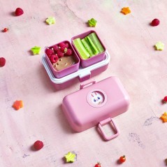 Lunch Box Enfant - MONBENTO - 3 Compartiments - Sans BPA - MB Tresor R