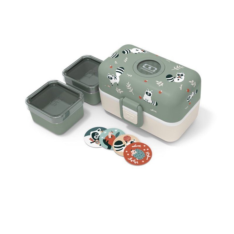 Lunch Box Enfant - MONBENTO - 3 Compartiments - Sans BPA - MB Tresor R